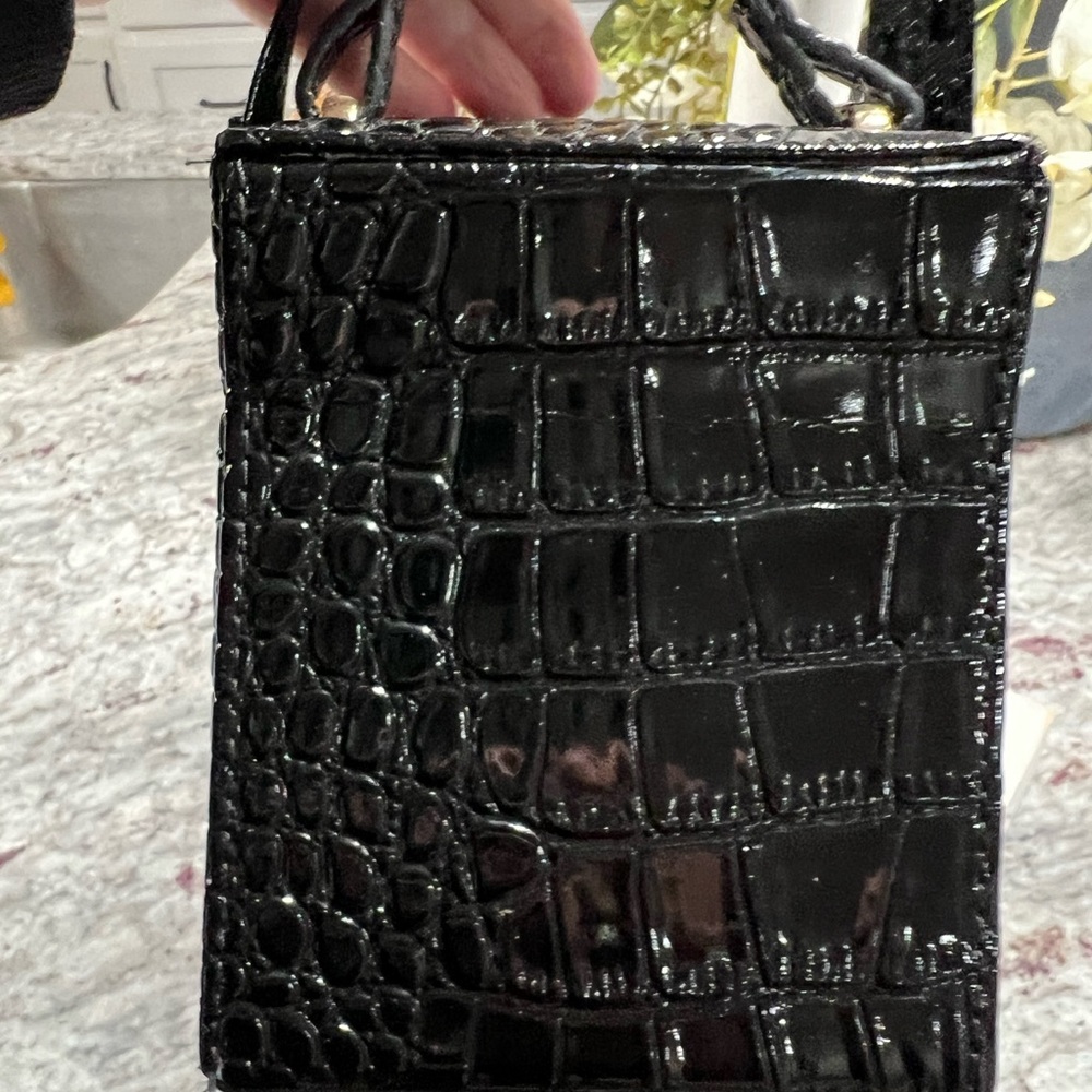 Croc style Make up case/ shoulder bag - Picture 4 of 8